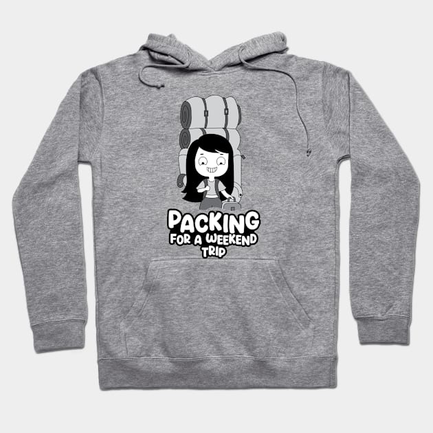 Packing for a weekend trip Hoodie by Anjali_Comics